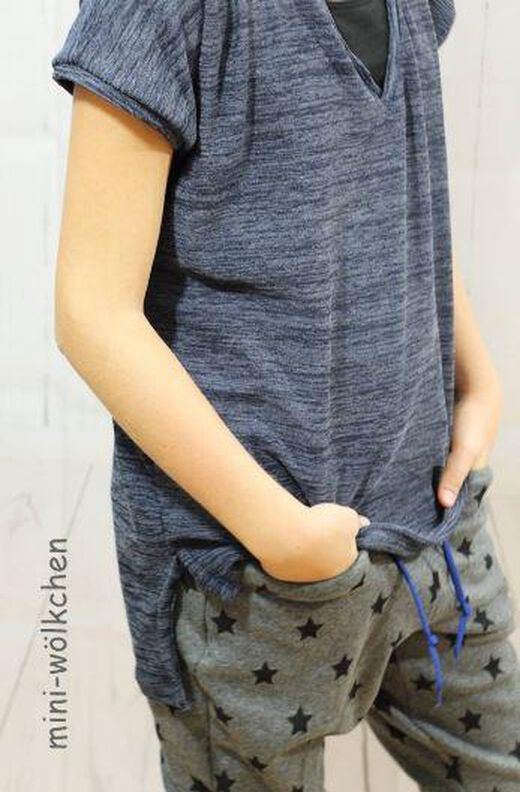 Ebook/Nähanleitung Basic Oversize Shirt Kids Gr. 92-164 image number 4