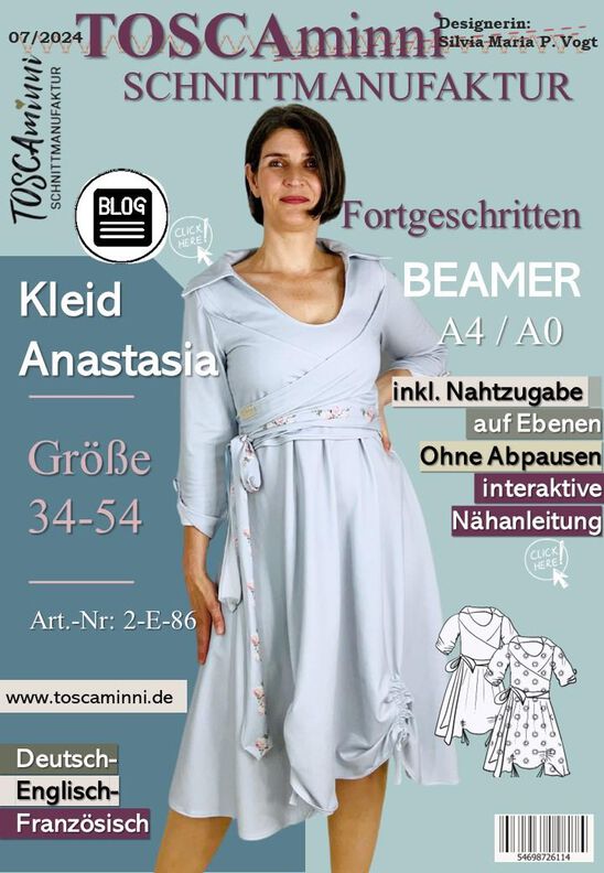 Schnittmuster Kleid Anastasia | Wickelkleid | Kleid A-Linie  image number 10