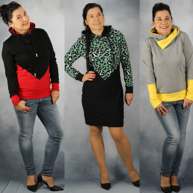 Hoodiekleid UDINE Gr.32-56 Ebook Schnittmuster image number 10