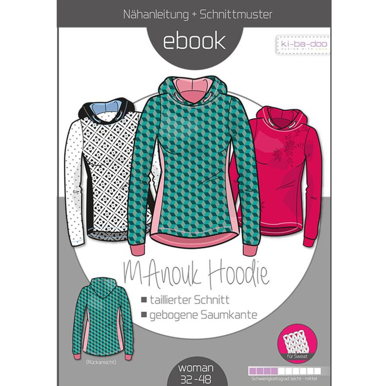 Ebook/Nähanleitung Sweatshirt Manouk Gr. 32-48 image number 1