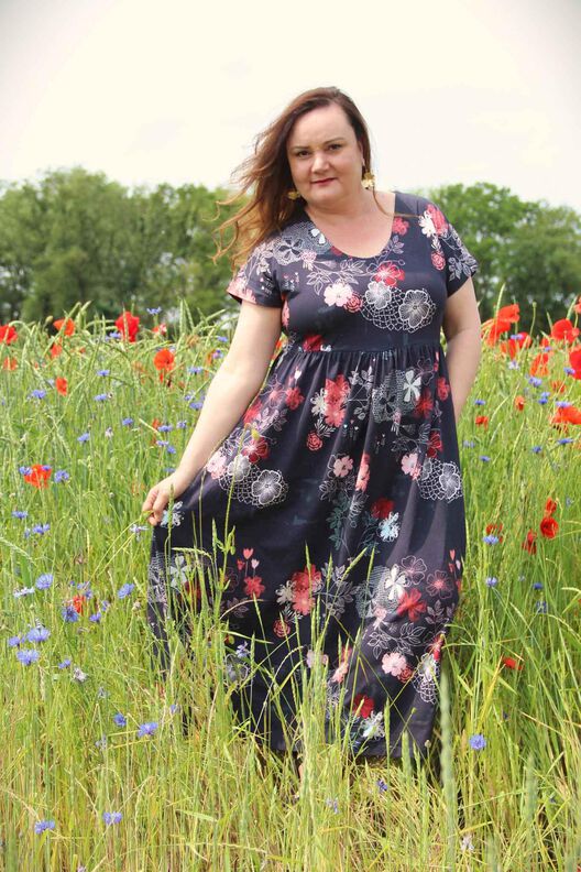 Jerseykleid mit Halsausschnittvarianten SERRA (34-60) image number 9