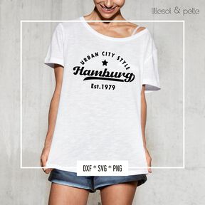 Plotterdatei Hamburg Urban City Style