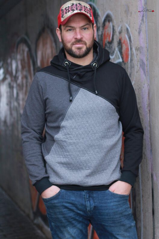 Hoodie SCHIO Men XS-XXXL Ebook Schnittmuster image number 4