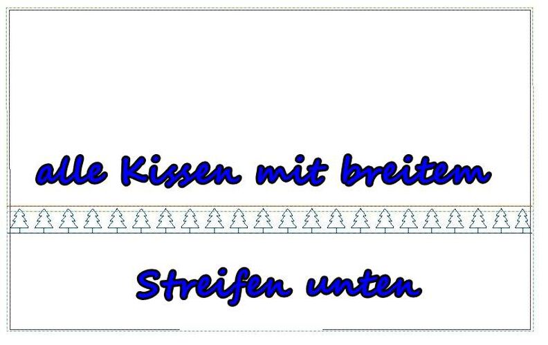 Kissenhülle 2 leer für eigene Motive und Name ITH Stickdatei image number 5