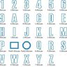 20cm Buchstaben schmal + Zahlen Stickdatei Alphabet Zahl thumbnail number 4
