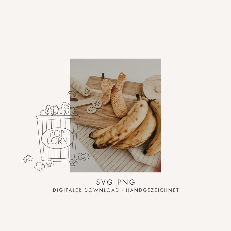 Plotter- und Laserdatei "POPCORN" SVG PNG image number 9