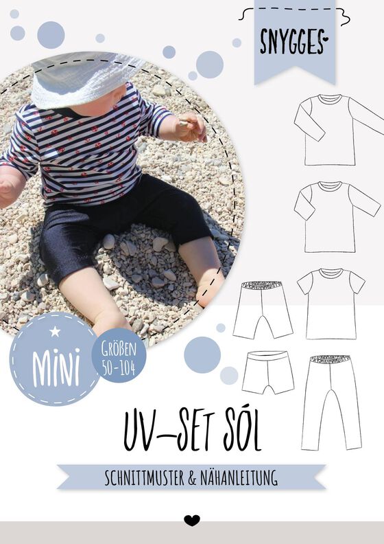 UV-SCHUTZ-SET "SÓL" - MINI - Schnittmuster und Anleitung image number 10