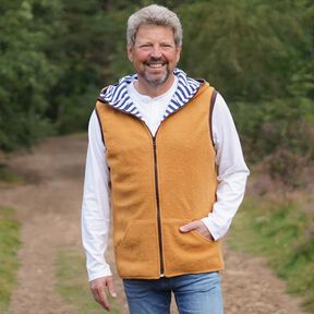 Weste Livsglad Gr. 40-60, Walk, Fleece, Softshell, A0