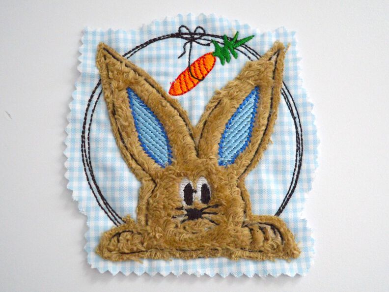 Stickdatei Hase doodle 2er SET 10x10cm image number 2