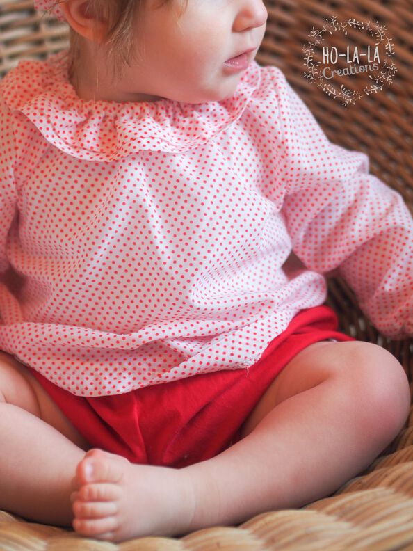 "Little Touch of Summer" - Anleitung & Schnittmuster für eine Kinder Bluse Gr.80-110 image number 2
