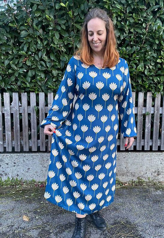 Viskose Kleid mit Schleife MARGARIDA  (32-58) ebook image number 2