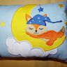Stickdatei - Fuchs auf dem Mond Kissen und Lätzchen SET ITH thumbnail number 5
