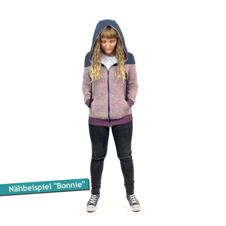 Schnittmuster + Anleitung Hoodie/ Jacke Bonnie Gr. 32–54 image number 9