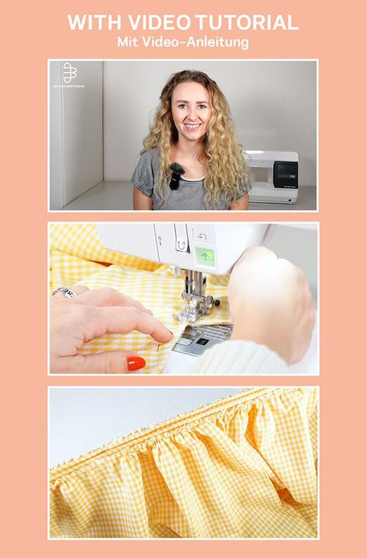 Stufenrock A-Linie Schnittmuster für Damen XS-XXXL, Video image number 5