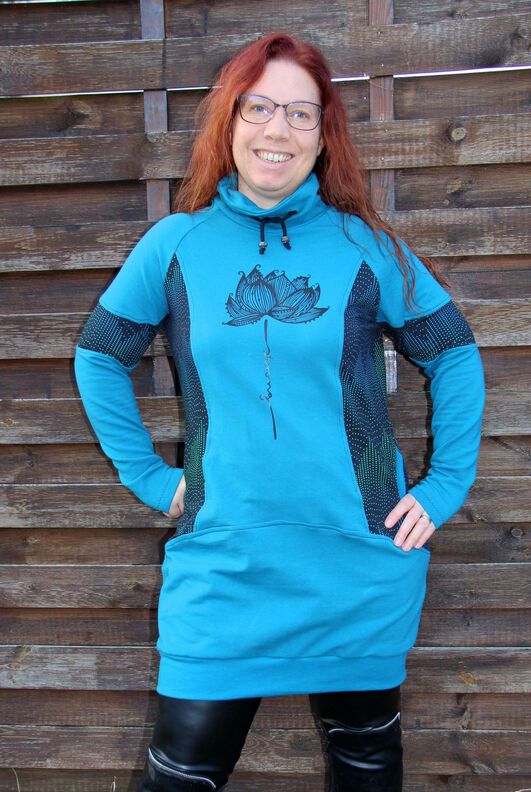 Querida - Raglan Sweatkleid Gr. 34 - 52 image number 8
