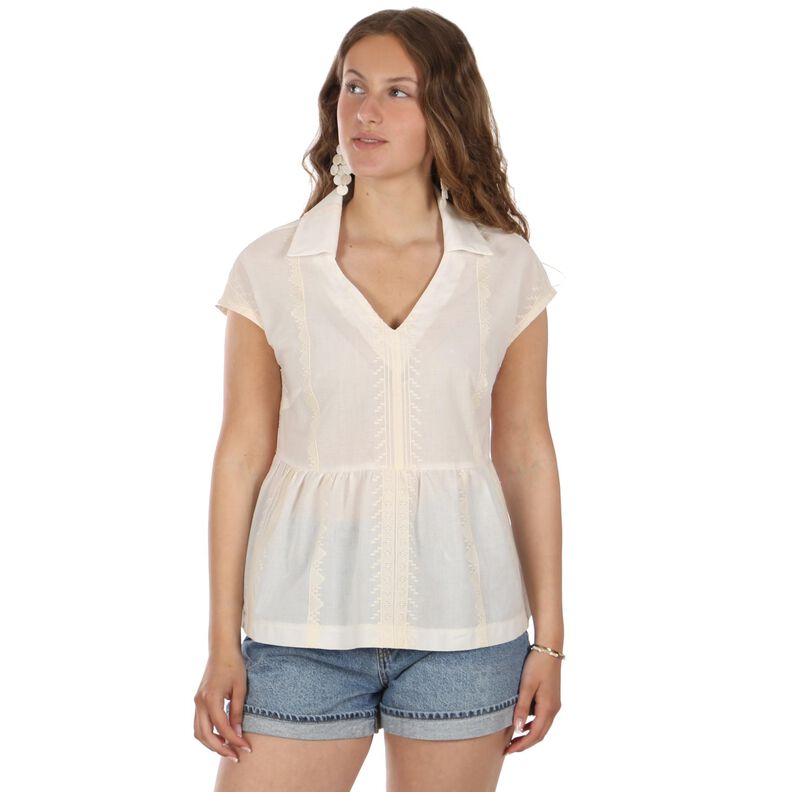 FRAU ANETT - Blusetop mit Volant XS-XXL image number 1