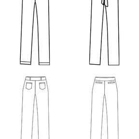 Chino-Hose Petite CHINETTA Gr. 34-50 inkl. Beamerdatei