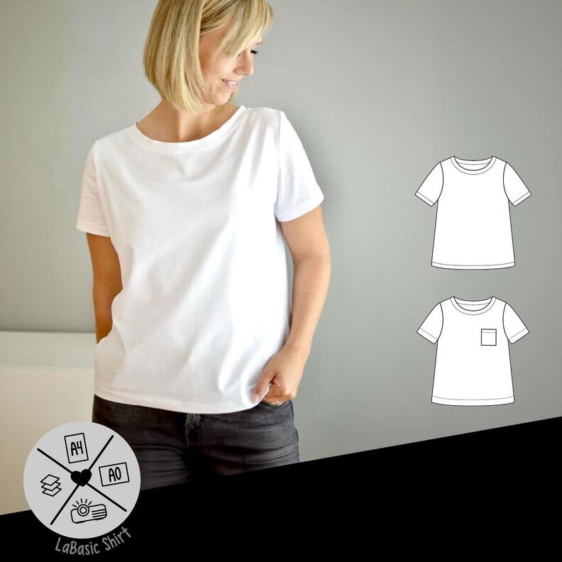 »LaBasic Shirt« (32–46) –  Schlichtes T-Shirt image number 1