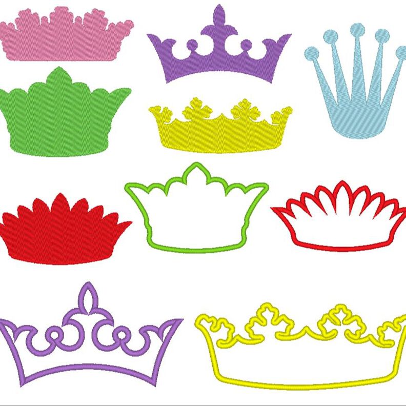 Stickdatei Kronen Krone Prinzessin 1.0 image number 1