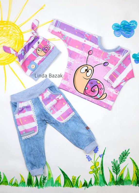 Baby Hose Shirt + Mütze Baby Set EASY (3-teilig) ♥ Gr. 56-98 image number 2