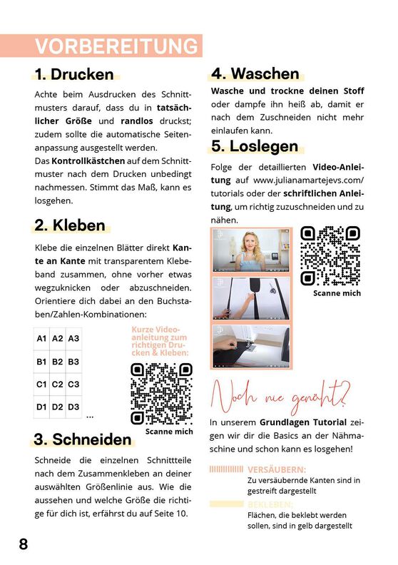 Pyjama Hose Schnittmuster Damen XS-XXXL image number 6