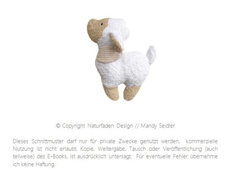E-Book Schaf Lotte - Nähanleitung und Schnittmuster image number 5