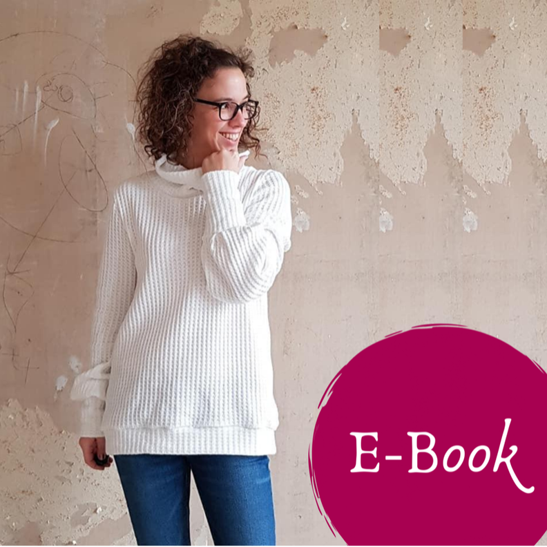 Ella- Damen Kleid oder Pullover Schnittmuster in 34-48 image number 1