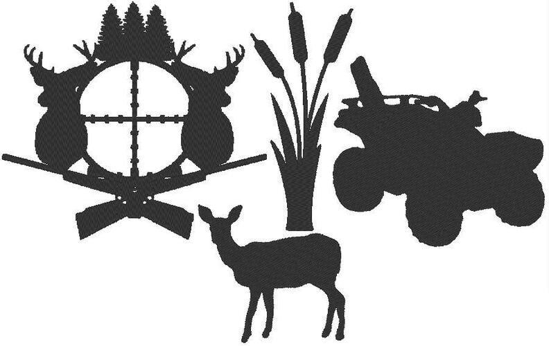 Stickdatei - Jagd Hunting Jäger Silhouette image number 2