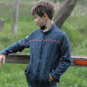 Fleecejacke Kind Schnittmuster Gr. 128-176 - dein PEDRO #76