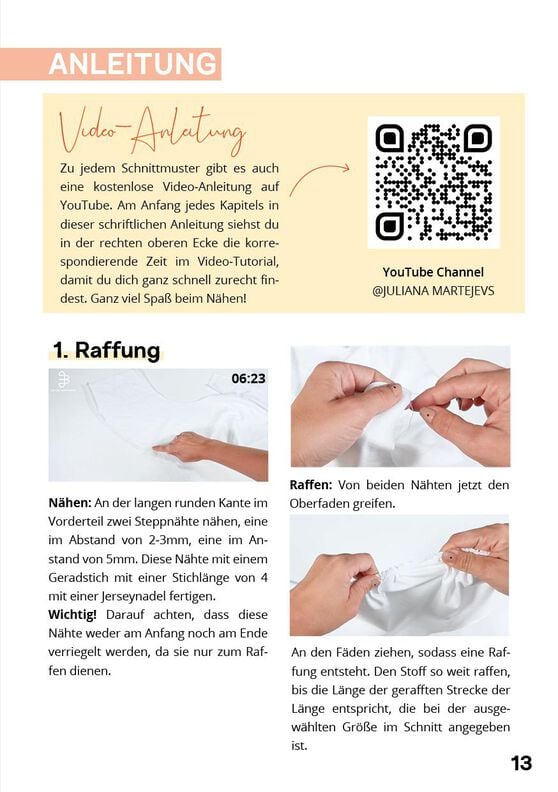 Schnittmuster nach Maß, Minikleid mit Raffung image number 8