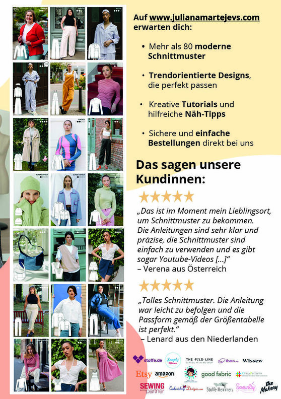 Oberteil mit Raffung mit Videoanleitung XS-XXXL image number 9