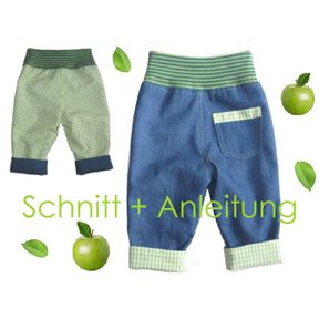 Nähanleitung Schnitt Baby Wendehose 62-86