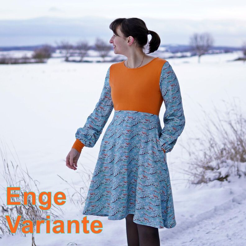 Sweat Kleid nähen Gr. 34-46 Winterkleid  image number 5