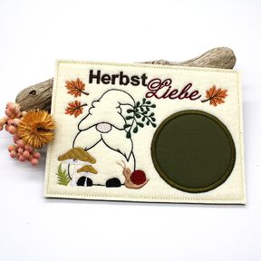 Stickdatei Mugrug Untersetzer Herbst Wichtel 
