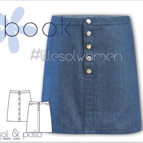 N&auml;hanleitung  Knopfrock Damen  *mit A0-Datei + Video*