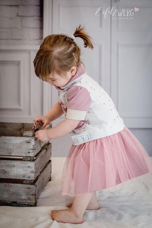 *Little Diva 2.0*Jessy Sewing Hoodiekleid Kleid 74-152 image number 3