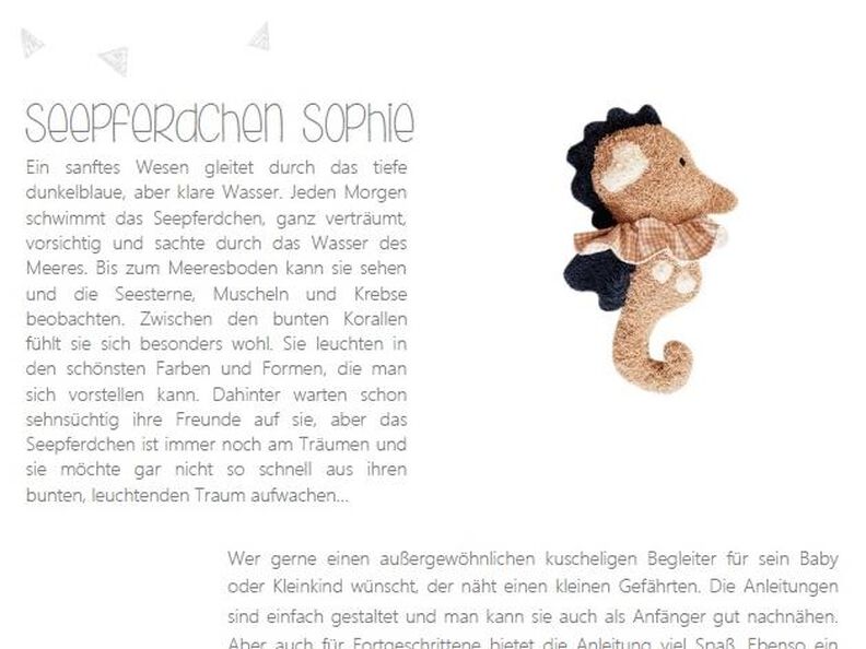 E-Book Seepferdchen Sophie - Nähanleitung und Schnittmuster image number 3