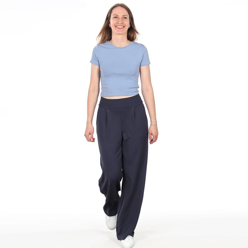 FRAU ADA - weite Jerseyhose mit Bundfalten XS-XXL image number 3