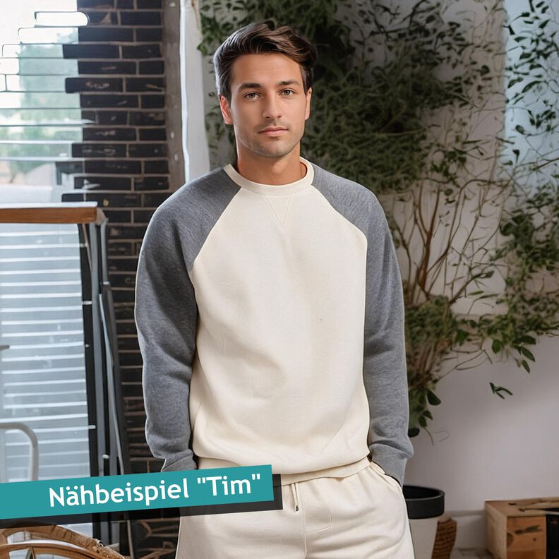 Männer Raglanpullover, XXS-4XL, Schnittmuster mit Ebenen image number 3
