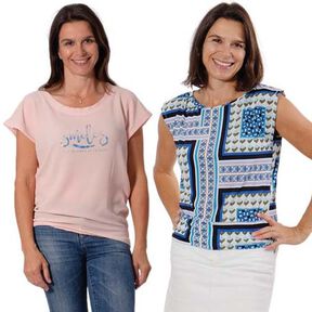 Shirt inkl. 2 Schnitte "ALENA", Schnittmuster Gr. 158-46