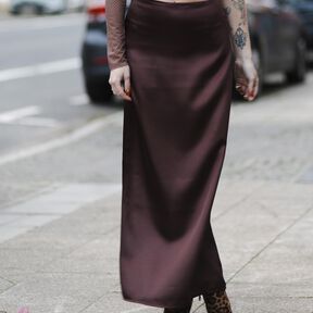 INFINITY SLIP SKIRT fließender Rock Damengr. 30-62