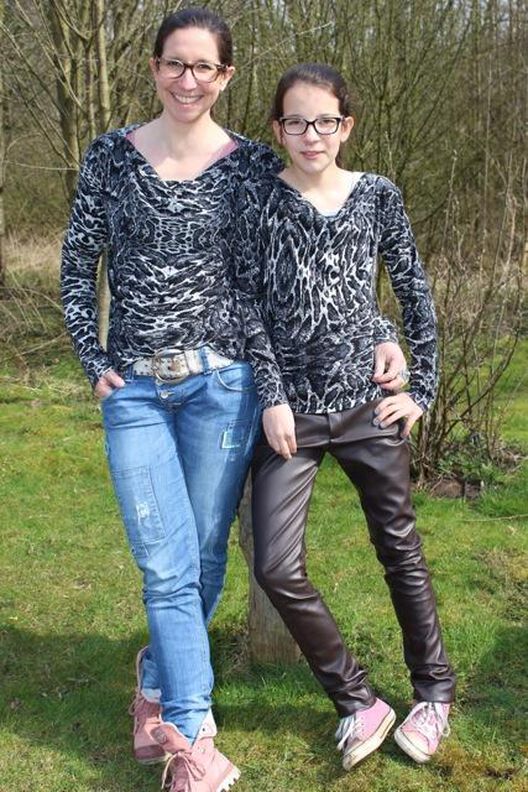 Wasserfallshirt "Kat",  Gr. 158-46 image number 7