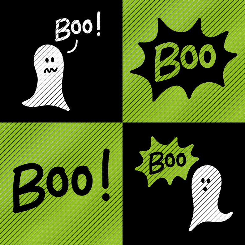 Plotterdatei »Boo!« (Set) image number 3