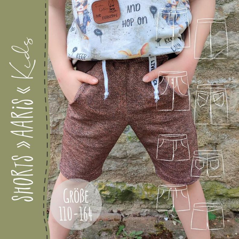SHORTS "AARIS" KIDS - Schnittmuster und Anleitung image number 1