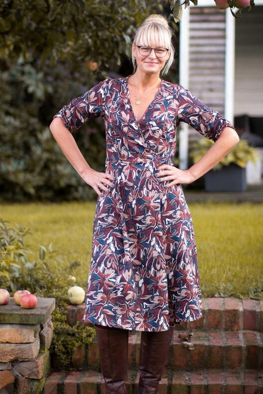 Thea - Wickel Kleid Klassischer Stil 34-54 image number 3