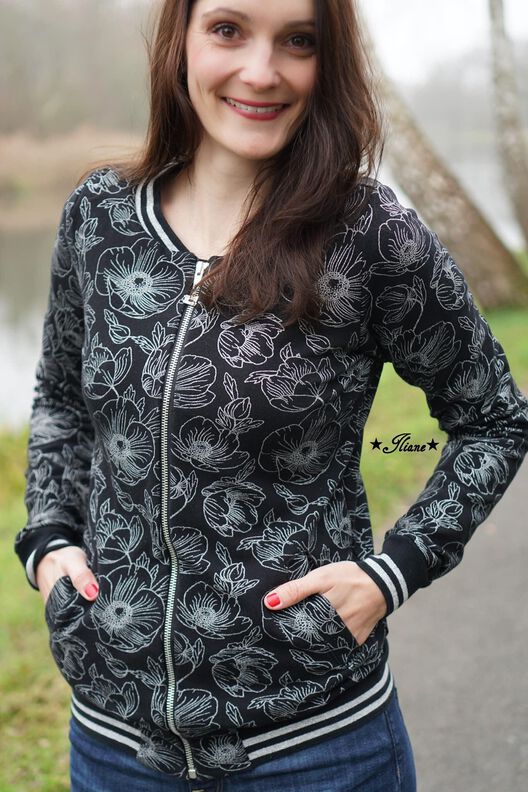 Sweatjacke Miss Co(o)llege - Nähanleitung und Schnittmuster image number 7