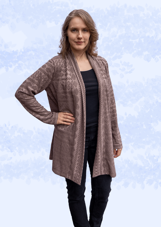 Anna – offener Cardigan in 3 Längen BU 80-116, A4+A0 image number 5
