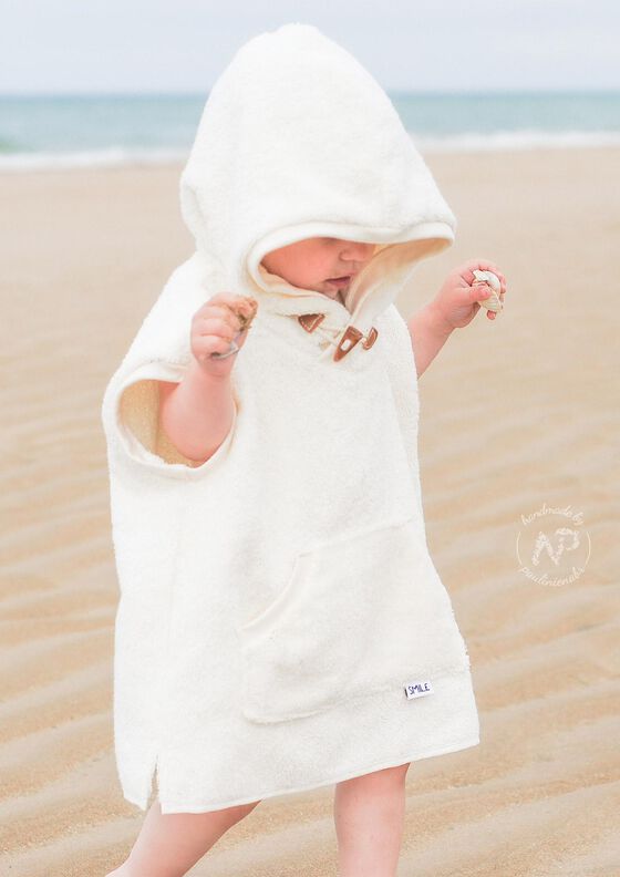 Long Beachhoodie Gr. 62-164, Badeponcho, Frottee, Musselin image number 8