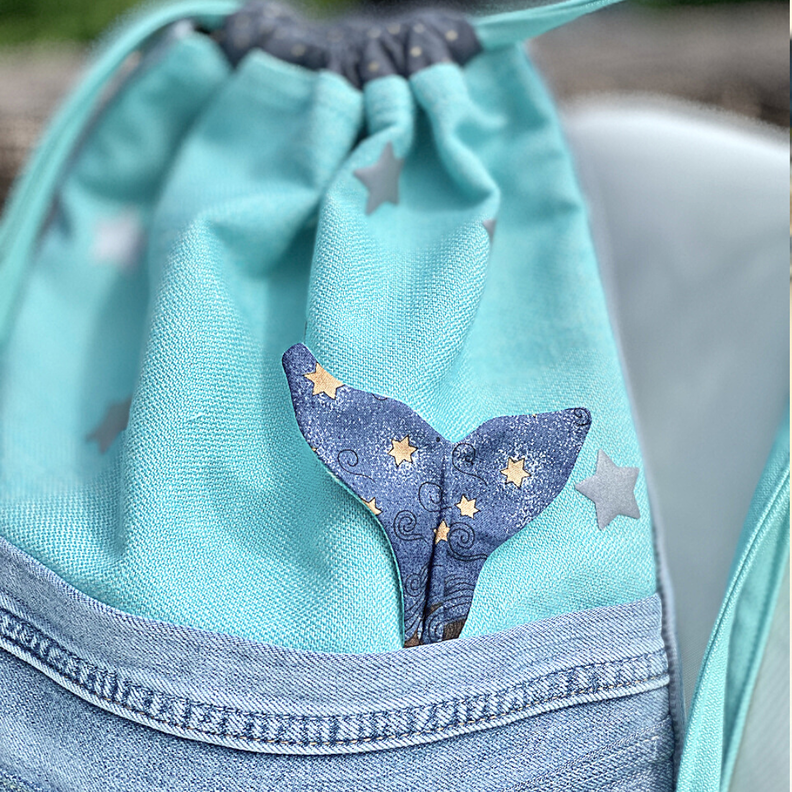 Turnbeutel Rucksack, 3 Größen,  mit Innenfutter  image number 6
