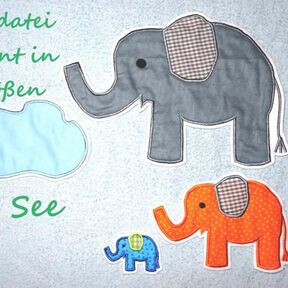 Elefant Stickdatei